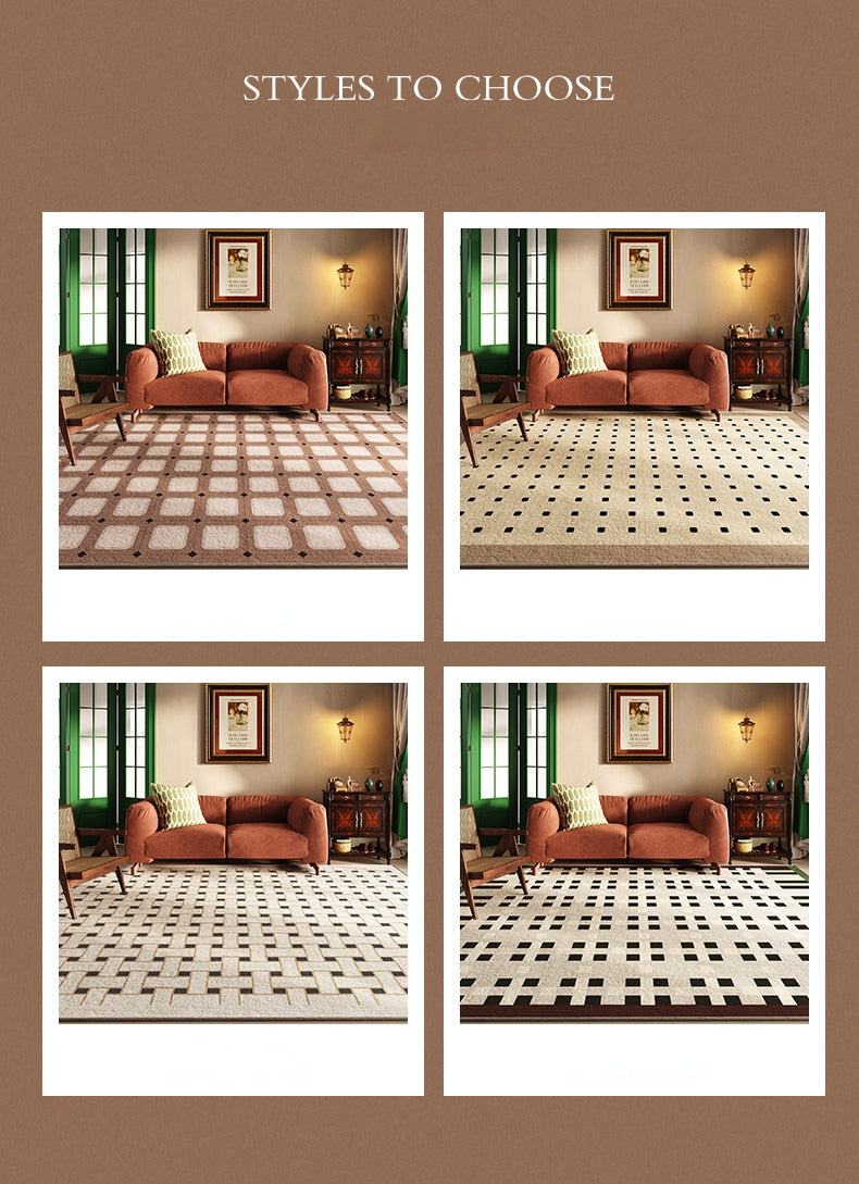 Checkered Rug - High-End Area Rug Checkered Rug - High-End Area Rug Furvenzy