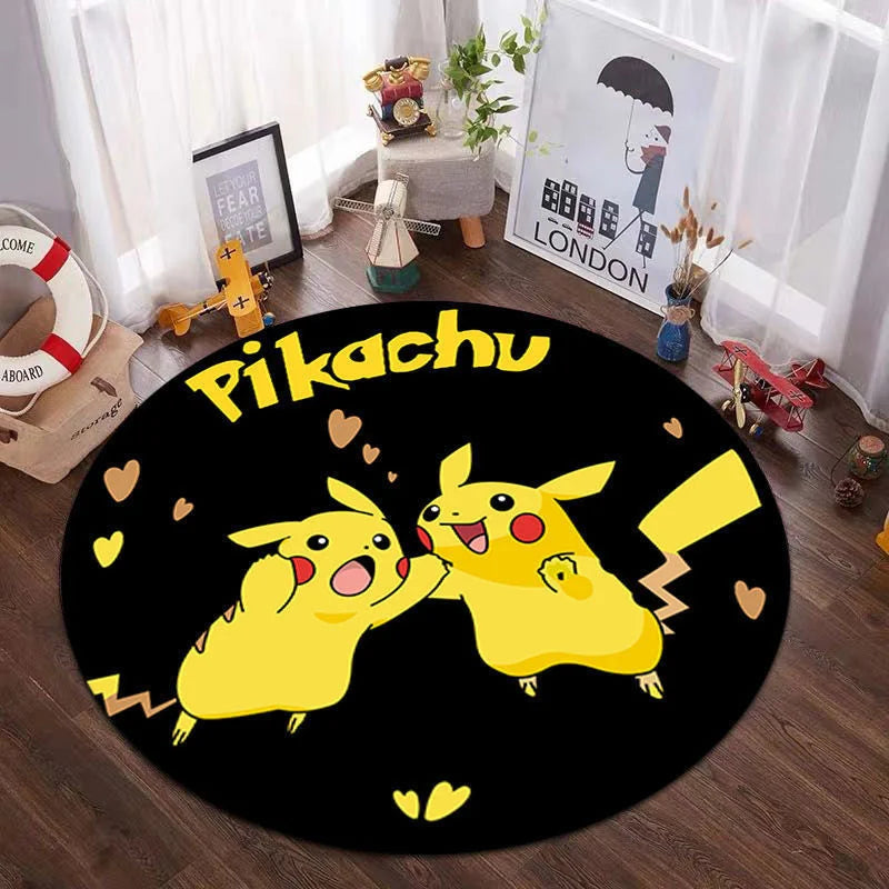 Pokemon Pikachu Home Decor Carpet Rug Pokemon Pikachu Home Decor Carpet Rug Furvenzy 3 Diameter 60 Cm