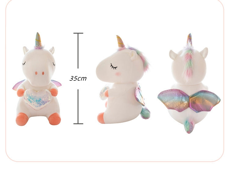 Unicorn Stuffed Animal Toy Plush Hugging Pillow Unicorn Stuffed Animal Toy Plush Hugging Pillow Furvenzy