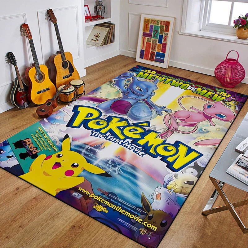 Pokemon Pikachu Full Character Rug Carpet Pokemon Pikachu Full Character Rug Carpet Furvenzy Style D 80x120cm (31x47in)