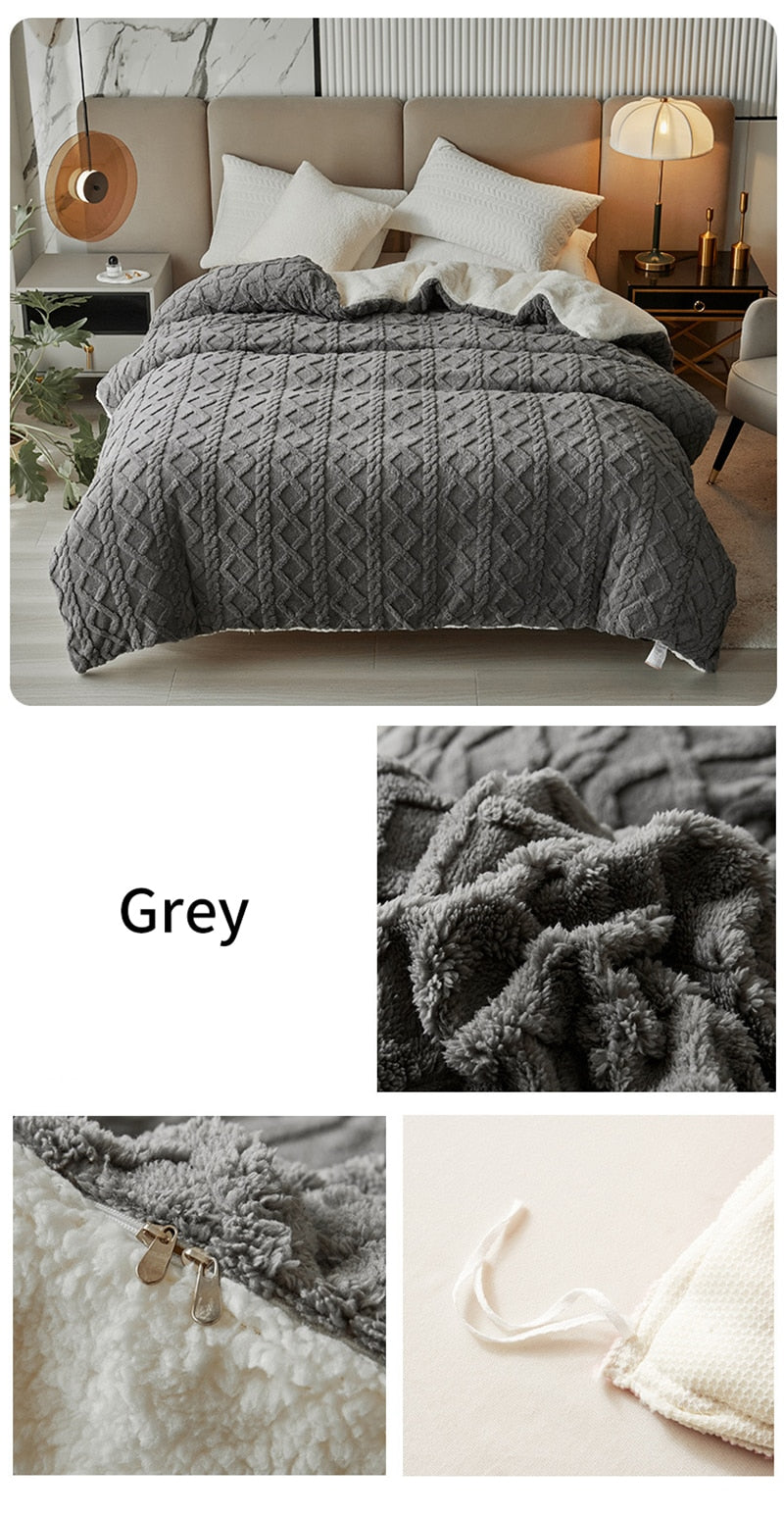 Throw Blanket - Thickened Flannel Fleece Throw Blanket - Thickened Flannel Fleece Furvenzy