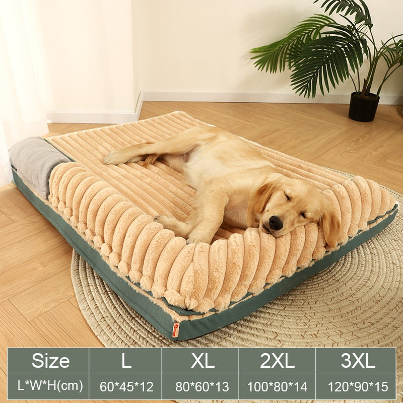 Dog Bed with Padded Cushion Dog Bed with Padded Cushion Furvenzy Coffee Double Pillow S