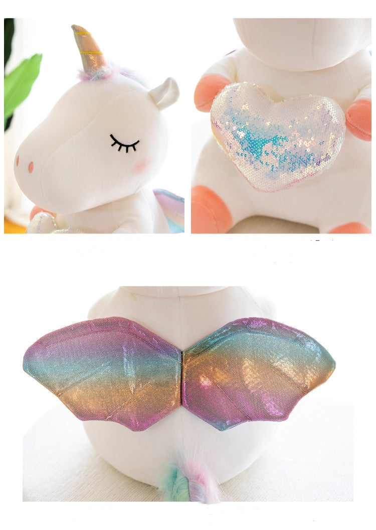 Unicorn Stuffed Animal Toy Plush Hugging Pillow Unicorn Stuffed Animal Toy Plush Hugging Pillow Furvenzy