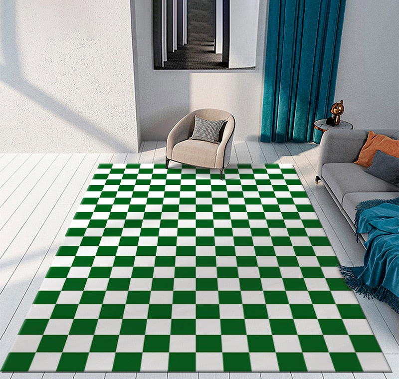 Checkerboard Rug Plaid Carpet Checkerboard Rug Plaid Carpet Furvenzy