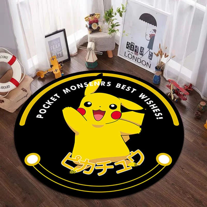 Pokemon Pikachu Home Decor Carpet Rug Pokemon Pikachu Home Decor Carpet Rug Furvenzy 4 Diameter 60 Cm