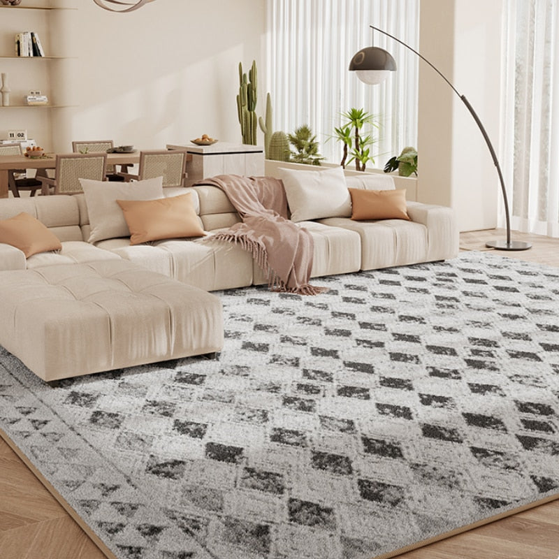 Checkered Rug Retro Checkerboard Carpet Checkered Rug Retro Checkerboard Carpet Furvenzy