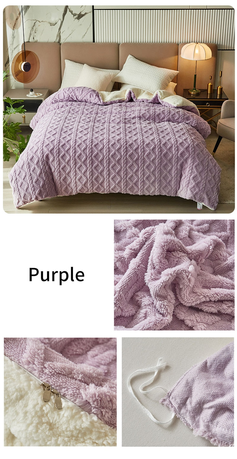 Throw Blanket - Thickened Flannel Fleece Throw Blanket - Thickened Flannel Fleece Furvenzy