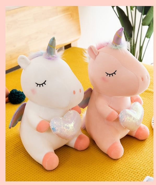 Unicorn Stuffed Animal Toy Plush Hugging Pillow Unicorn Stuffed Animal Toy Plush Hugging Pillow Furvenzy