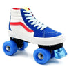 Canvas Roller Skates Blue and White 3