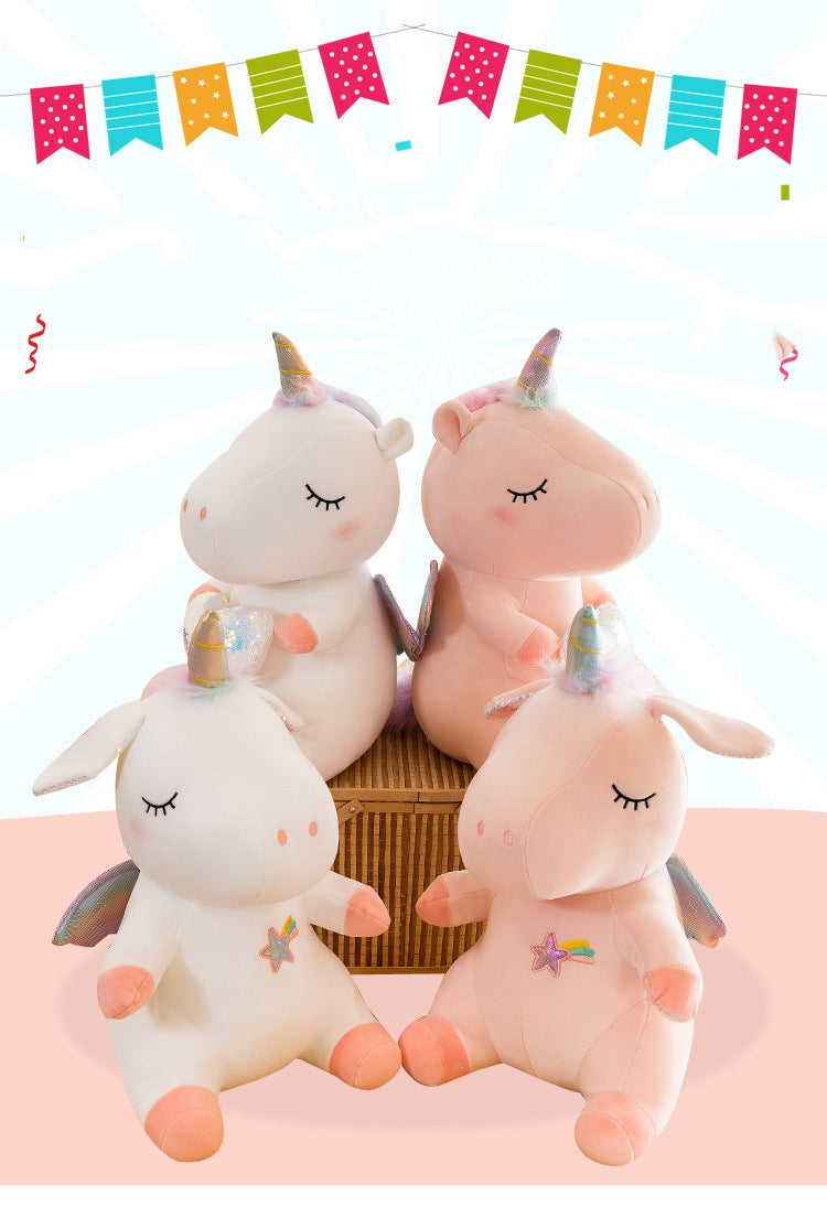 Unicorn Stuffed Animal Toy Plush Hugging Pillow Unicorn Stuffed Animal Toy Plush Hugging Pillow Furvenzy