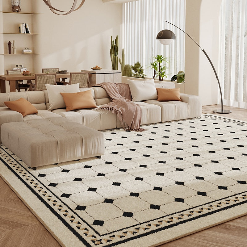 Checkered Rug Retro Checkerboard Carpet Checkered Rug Retro Checkerboard Carpet Furvenzy D 55x150cm