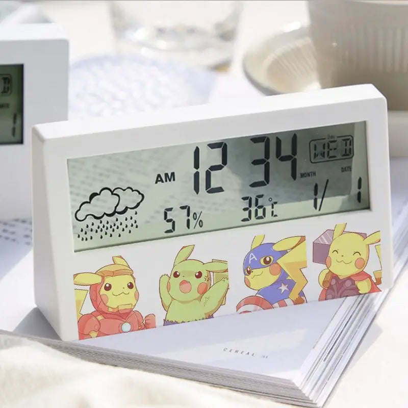 Pokemon Pikachu Electronic Table Clock Pokemon Pikachu Electronic Table Clock Furvenzy E
