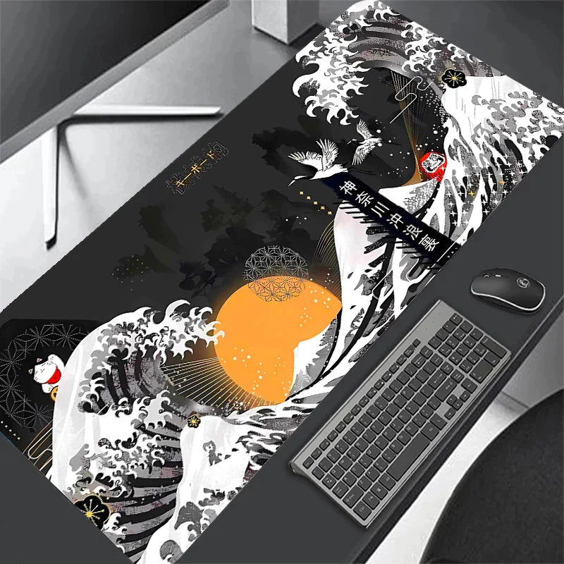 Gaming Mousepad Deskpad - Great Wave of Kanagawa Gaming Mousepad Deskpad - Great Wave of Kanagawa Furvenzy