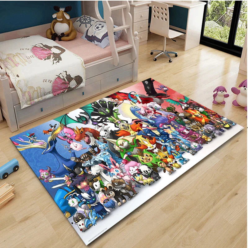 Pokemon Pikachu Full Character Rug Carpet Pokemon Pikachu Full Character Rug Carpet Furvenzy