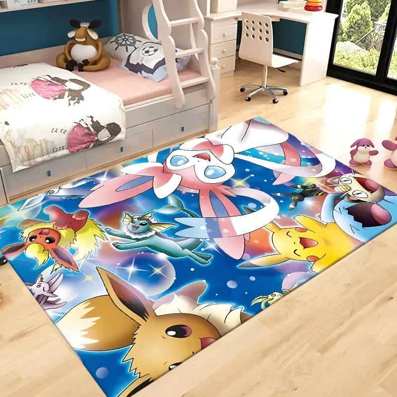Pokemon Pikachu Children Room Rug Carpet Pokemon Pikachu Children Room Rug Carpet Furvenzy G 80X120cm