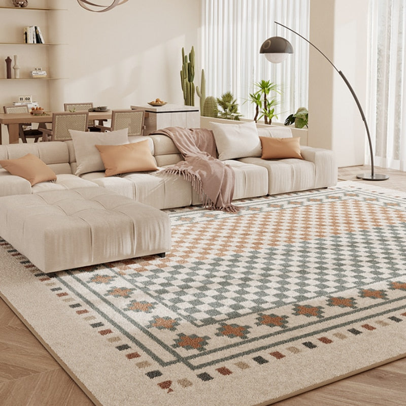 Checkered Rug Retro Checkerboard Carpet Checkered Rug Retro Checkerboard Carpet Furvenzy