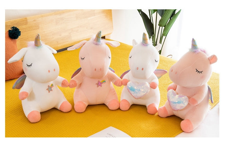 Unicorn Stuffed Animal Toy Plush Hugging Pillow Unicorn Stuffed Animal Toy Plush Hugging Pillow Furvenzy