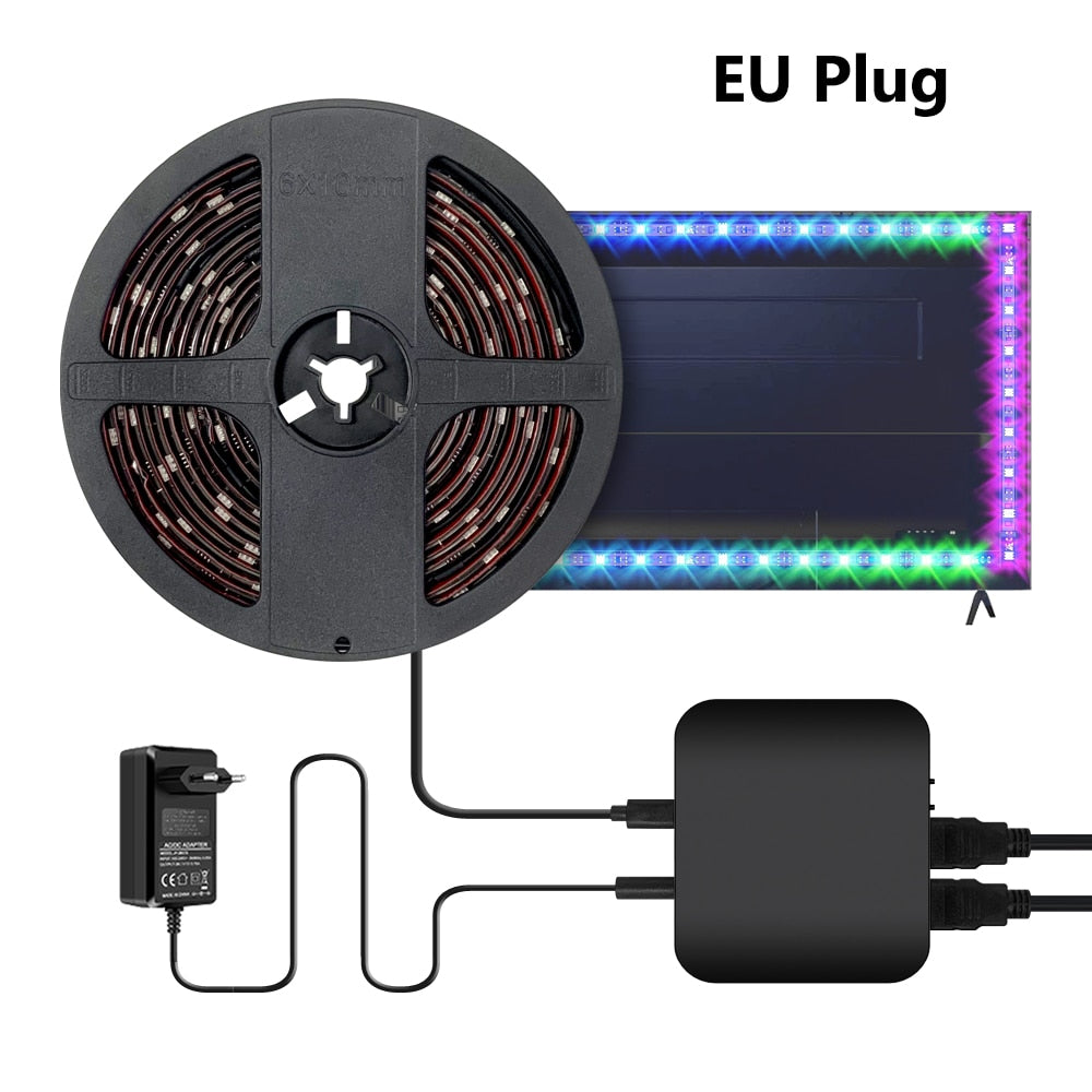 WiFi Smart Ambient TV LED Backlight WiFi Smart Ambient TV LED Backlight Furvenzy EU Plug For 40-50 inch TV