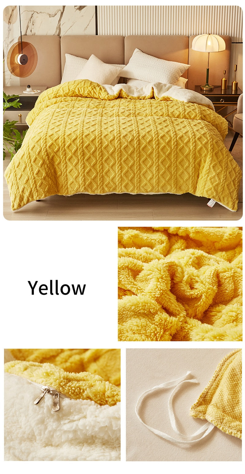 Throw Blanket - Thickened Flannel Fleece Throw Blanket - Thickened Flannel Fleece Furvenzy