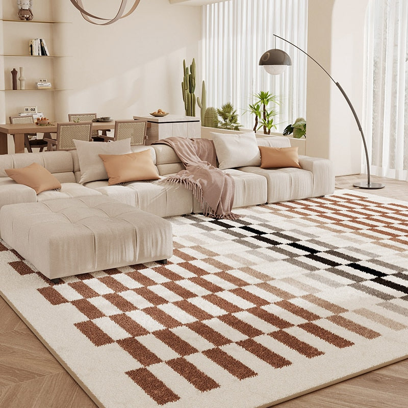 Checkered Rug Retro Checkerboard Carpet Checkered Rug Retro Checkerboard Carpet Furvenzy H 55x150cm