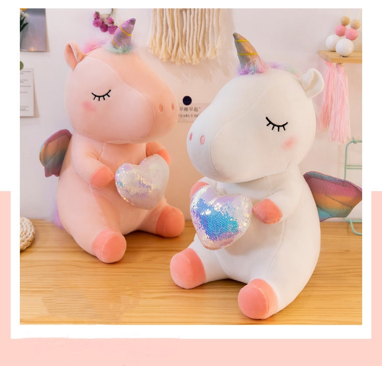Unicorn Stuffed Animal Toy Plush Hugging Pillow Unicorn Stuffed Animal Toy Plush Hugging Pillow Furvenzy