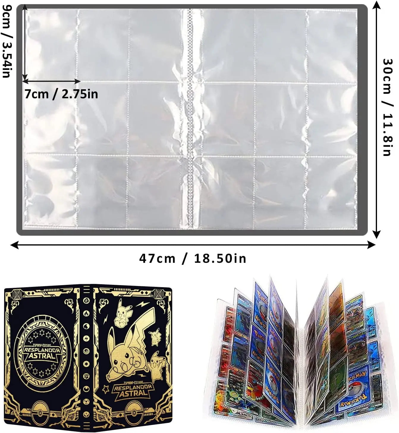 Pokemon Pikachu 540 Card Album Binder Pokemon Pikachu 540 Card Album Binder - Furvenzy