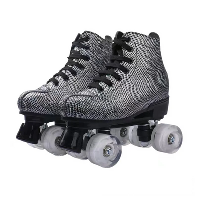 Leather Quad Roller Skates Shoes 3