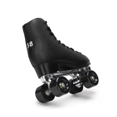 Double Row Leather Roller Skates Shoes 5
