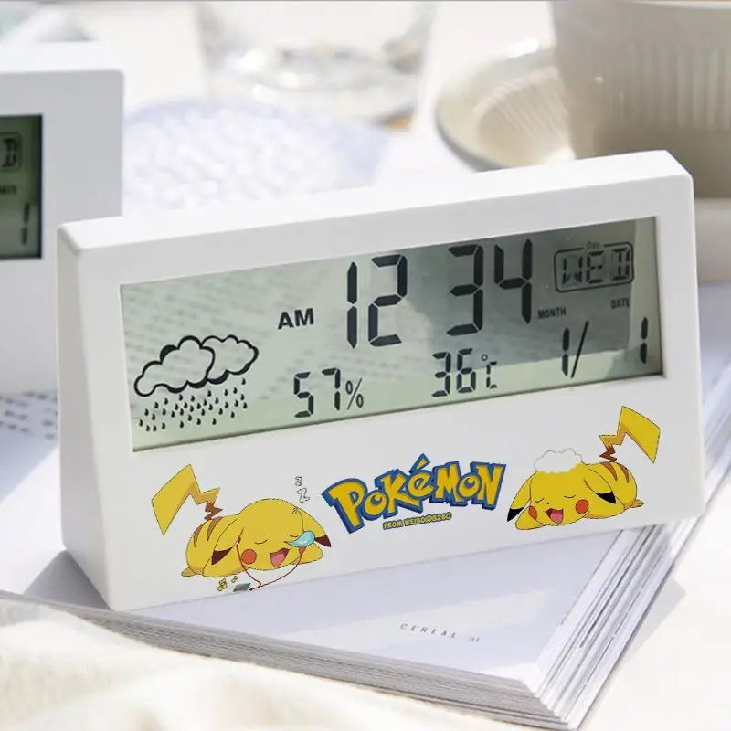 Pokemon Pikachu Electronic Table Clock Pokemon Pikachu Electronic Table Clock Furvenzy D