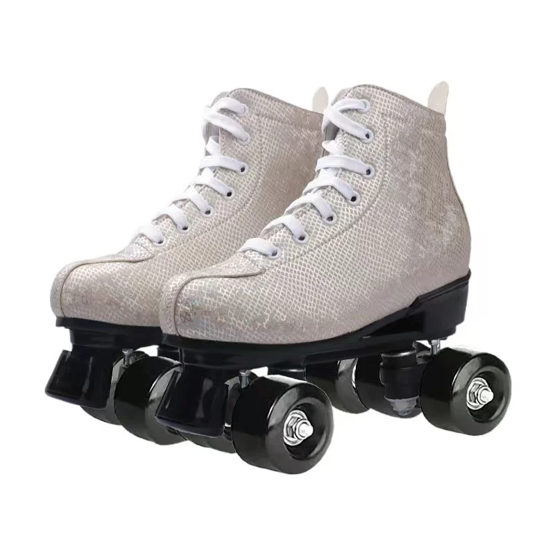Leather Quad Roller Skates Shoes 1