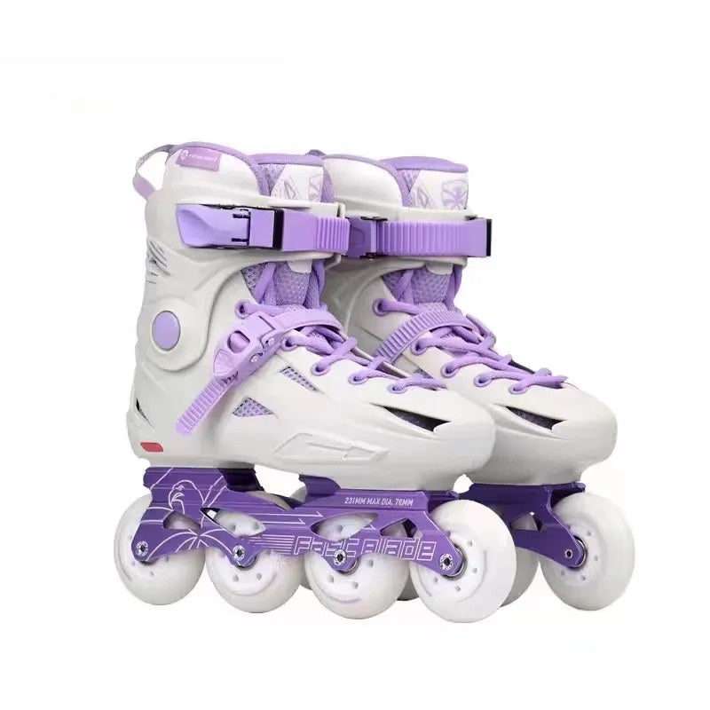 Professional Inline Roller Skates Shoes Professional Inline Roller Skates Shoes Furvenzy Lavender Men's 4.5 (Ladies 5.5)