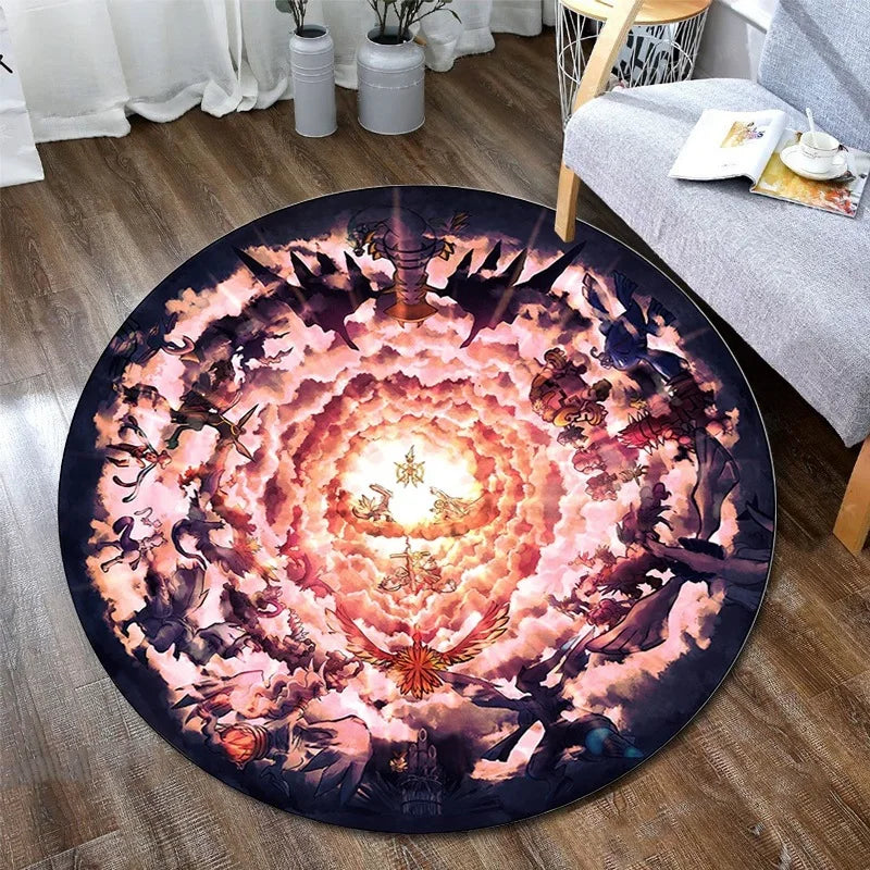 Pokemon Round Bedroom Rug Carpet Pokemon Round Bedroom Rug Carpet Furvenzy 6 60x60m
