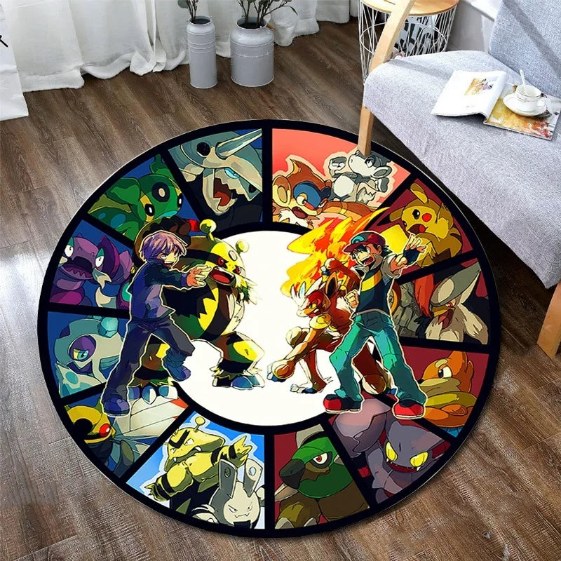 Pokemon Round Bedroom Rug Carpet Pokemon Round Bedroom Rug Carpet Furvenzy 4 60x60m