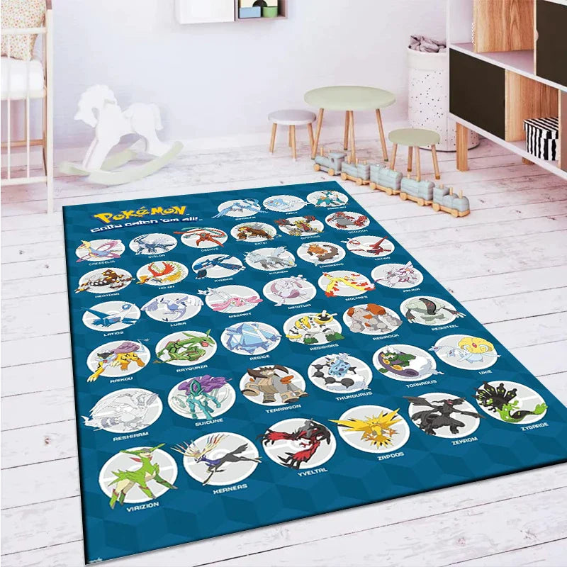 Pokemon Pikachu Full Character Rug Carpet Pokemon Pikachu Full Character Rug Carpet Furvenzy