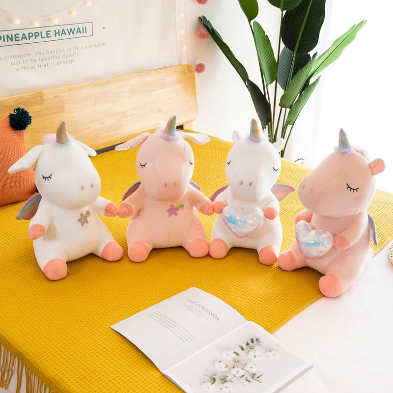 Unicorn Stuffed Animal Toy Plush Hugging Pillow Unicorn Stuffed Animal Toy Plush Hugging Pillow Furvenzy