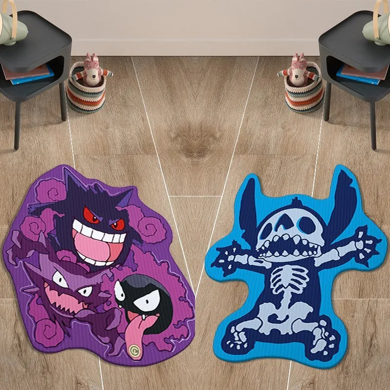 Pokemon Gengar Bedside Rug Carpet Pokemon Gengar Bedside Rug Carpet Furvenzy