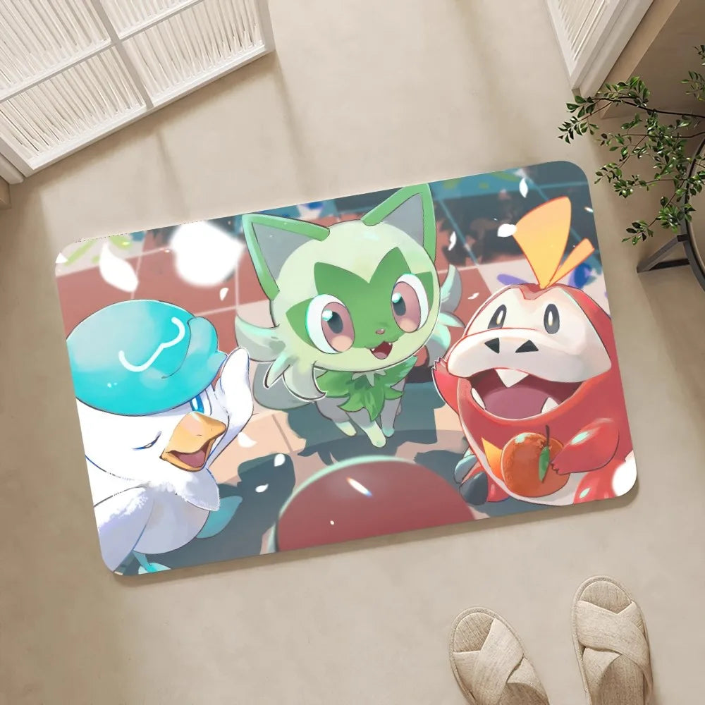 Pokemon Anti-Slip Doormat Living Room Rug Pokemon Anti-Slip Doormat Living Room Rug Furvenzy 1 40X60cm