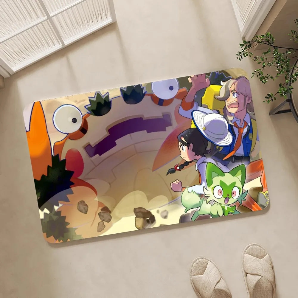 Pokemon Anti-Slip Doormat Living Room Rug Pokemon Anti-Slip Doormat Living Room Rug Furvenzy 4 40X60cm