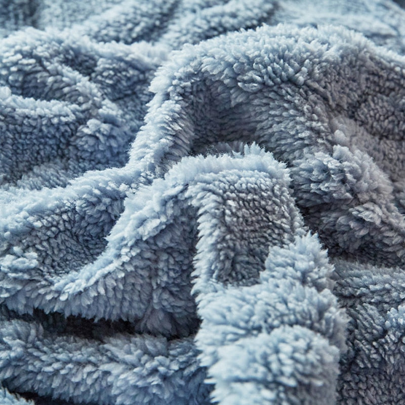 Throw Blanket - Thickened Flannel Fleece Throw Blanket - Thickened Flannel Fleece Furvenzy