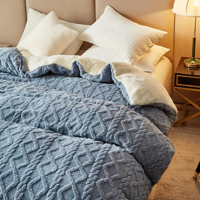 Throw Blanket - Thickened Flannel Fleece Throw Blanket - Thickened Flannel Fleece Furvenzy