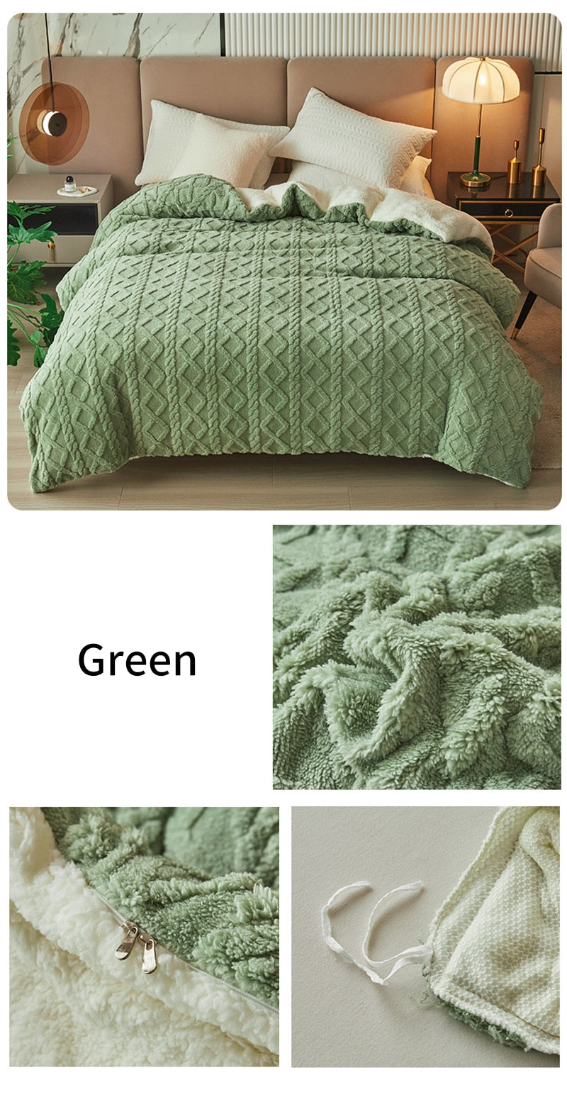 Throw Blanket - Thickened Flannel Fleece Throw Blanket - Thickened Flannel Fleece Furvenzy