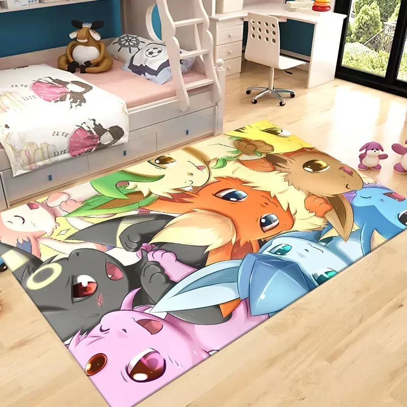 Pokemon Pikachu Children Room Rug Carpet Pokemon Pikachu Children Room Rug Carpet Furvenzy S 80X120cm