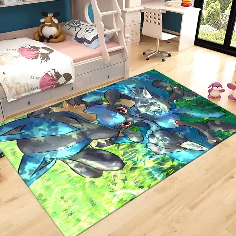 Pokemon Pikachu Children Room Rug Carpet Pokemon Pikachu Children Room Rug Carpet Furvenzy N 80X120cm