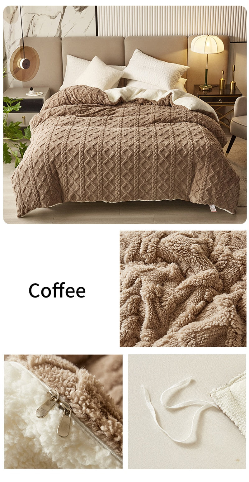 Throw Blanket - Thickened Flannel Fleece Throw Blanket - Thickened Flannel Fleece Furvenzy