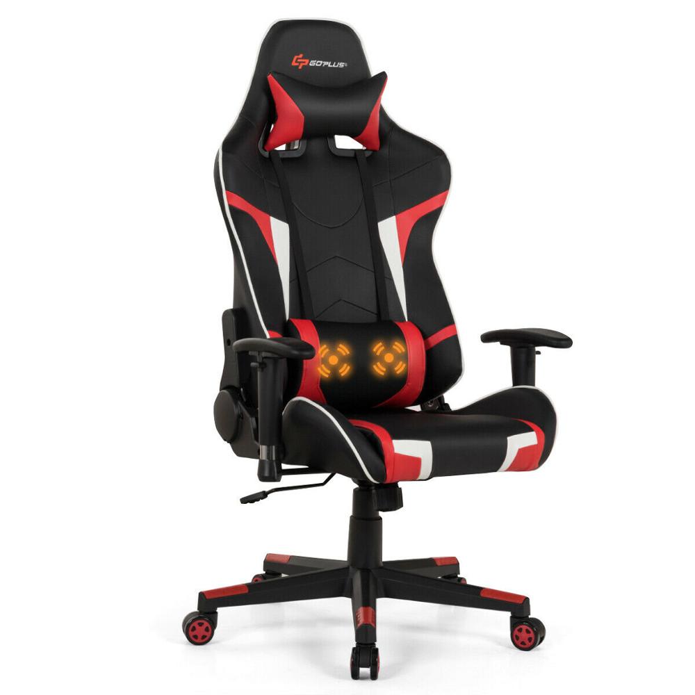Massage Gaming Racing Chair Massage Gaming Racing Chair Furvenzy United States HW66185RE