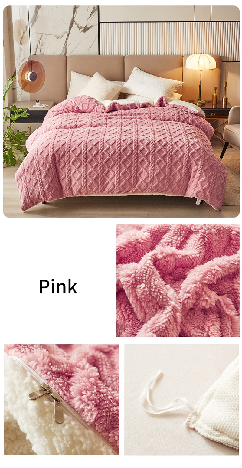 Throw Blanket - Thickened Flannel Fleece Throw Blanket - Thickened Flannel Fleece Furvenzy