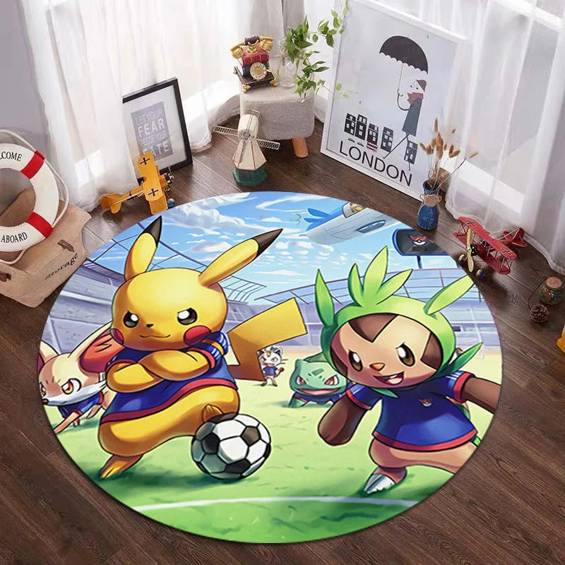 Pokemon Pikachu Home Decor Carpet Rug Pokemon Pikachu Home Decor Carpet Rug Furvenzy 7 Diameter 60 Cm