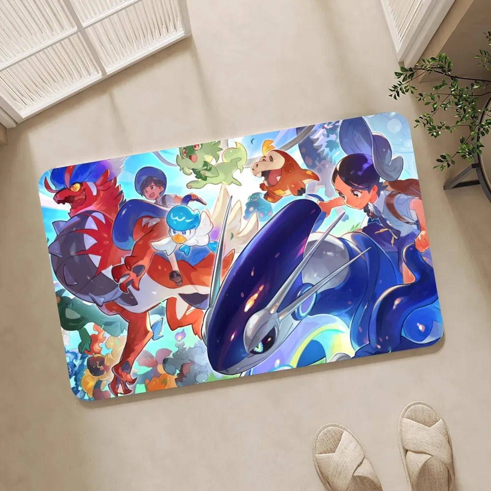 Pokemon Anti-Slip Doormat Living Room Rug Pokemon Anti-Slip Doormat Living Room Rug Furvenzy 3 40X60cm