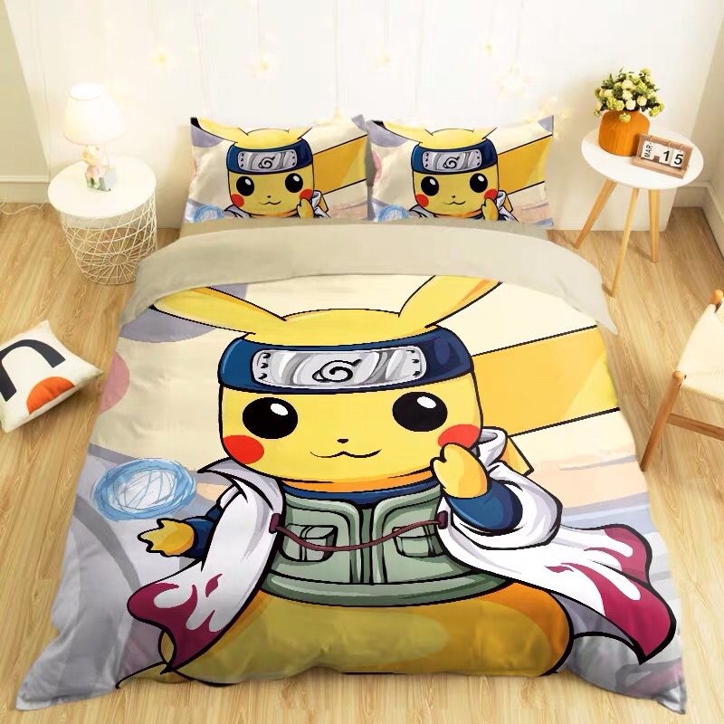 Pokemon Japanese Cartoon Quilt Bed Sheet Pokemon Japanese Cartoon Quilt Bed Sheet Furvenzy