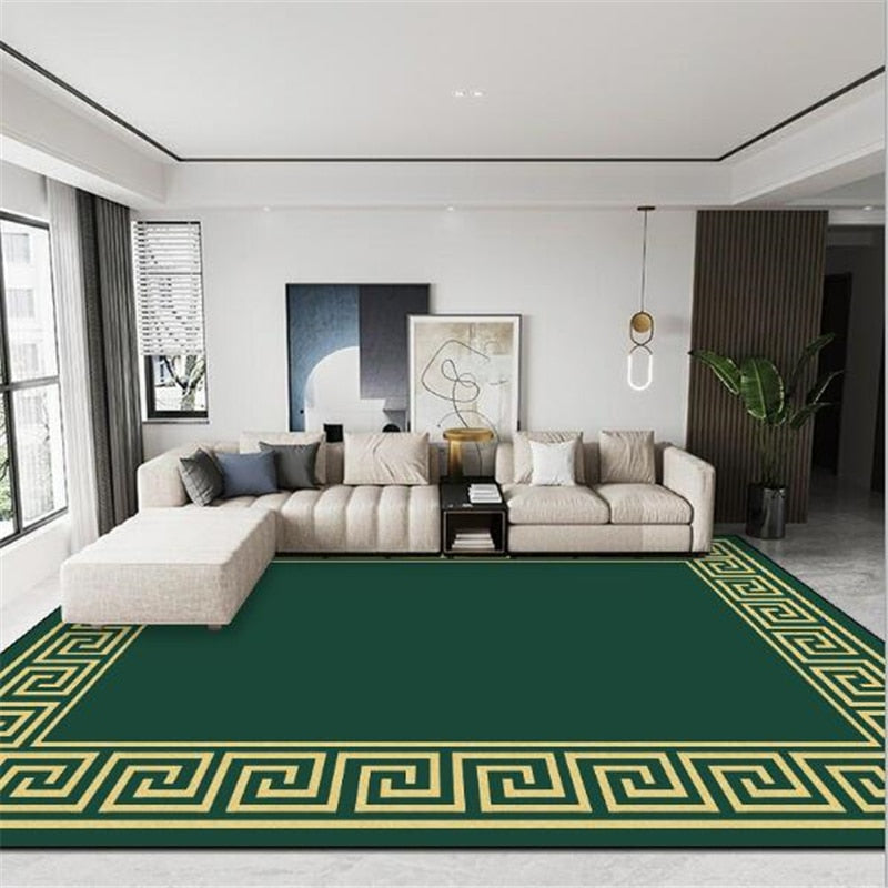 Carpet for Living Room - Green Golden Carpet for Living Room - Green Golden Furvenzy